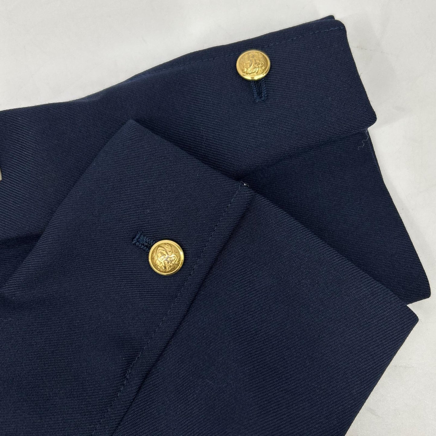 THOM GREY Tom Grey TGSPRTCT8 Navy Wool Gold Button Blazer Jacket