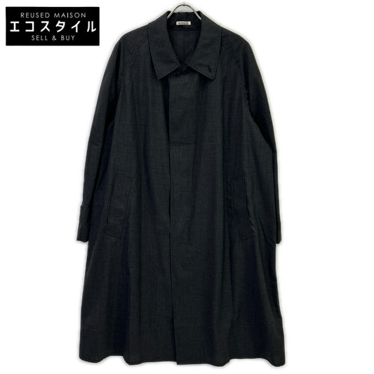 AURALEE オーラリー A23SC01WT チャコールグレー SUPER FINE TROPICAL WOOL SOUTIEN COLLAR COAT コート