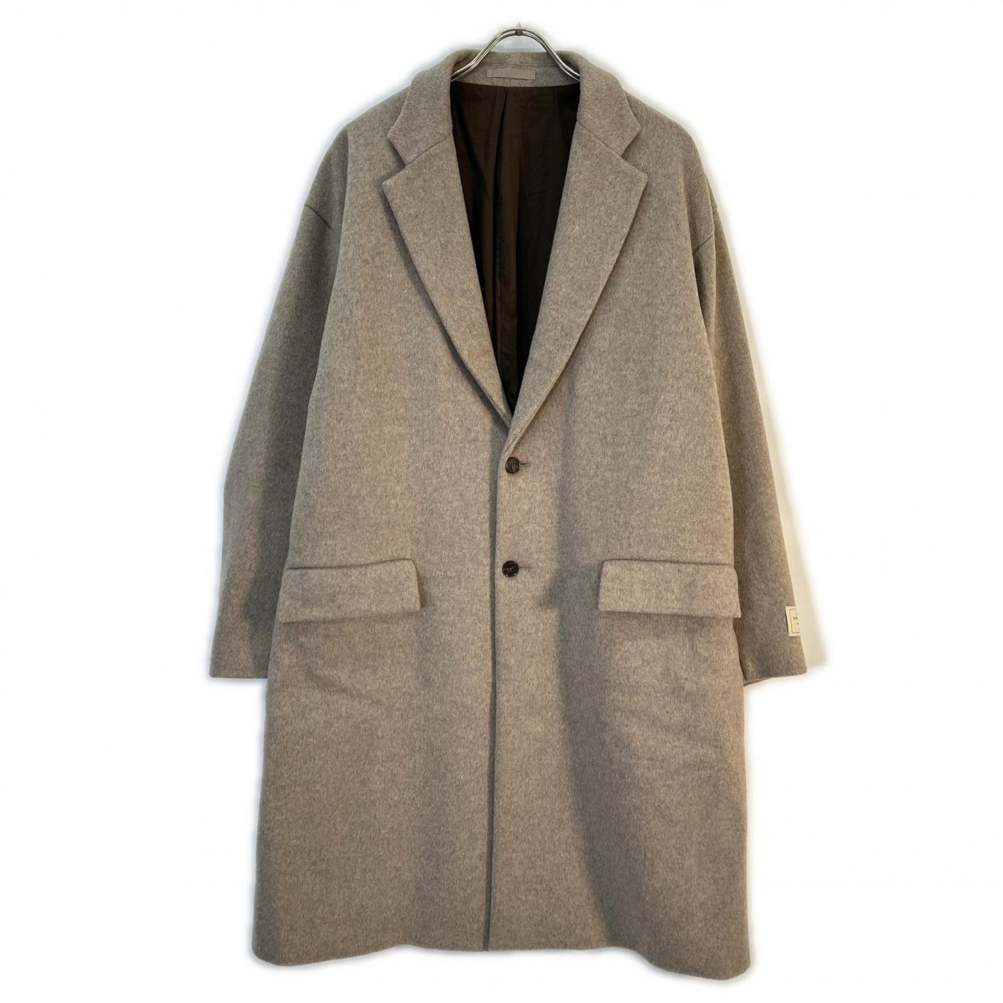 Adam et Rope Beige Extra Fine Wool 140's Chester Coat (No Size, Men's)