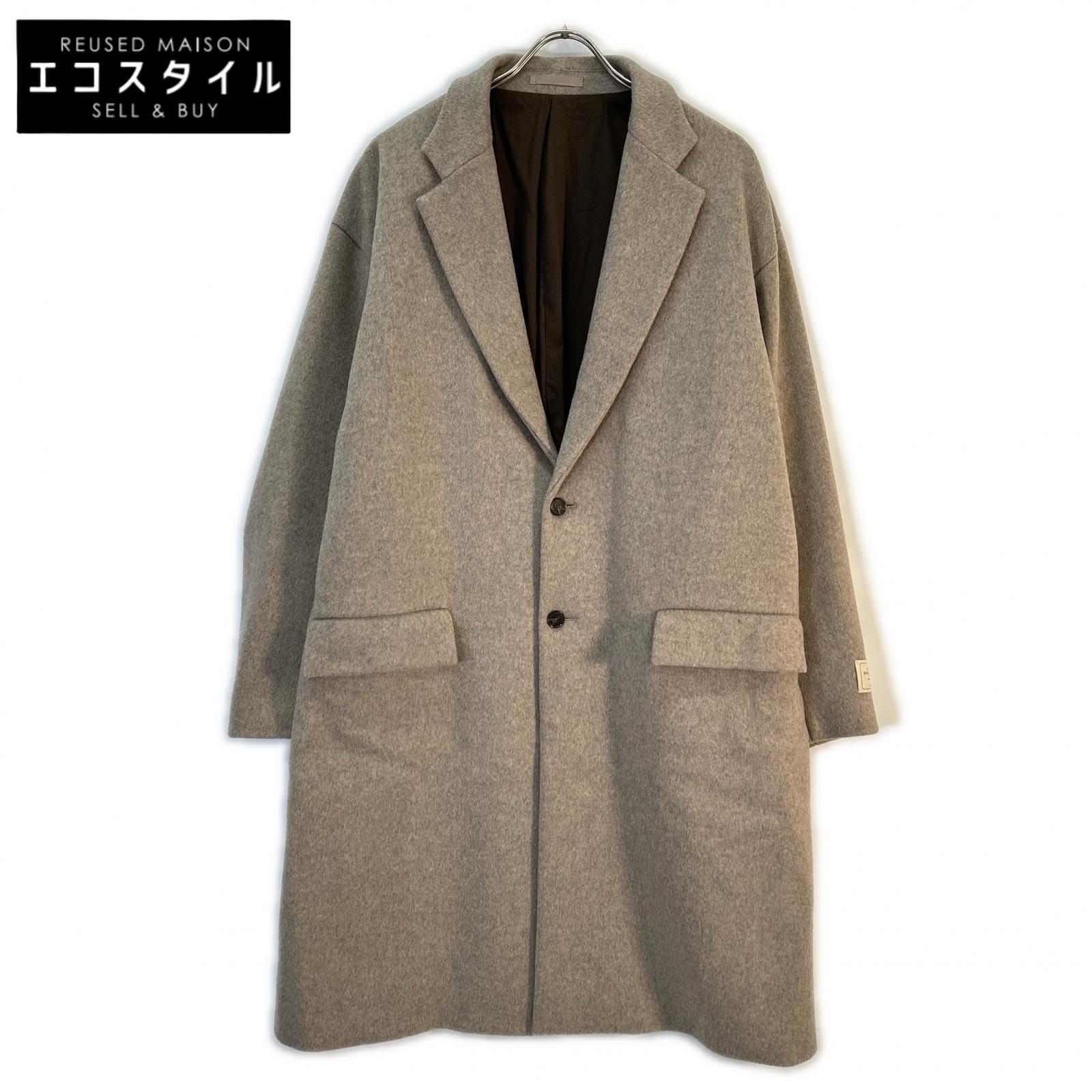 Adam et Rope Beige Extra Fine Wool 140's Chester Coat (No Size, Men's)