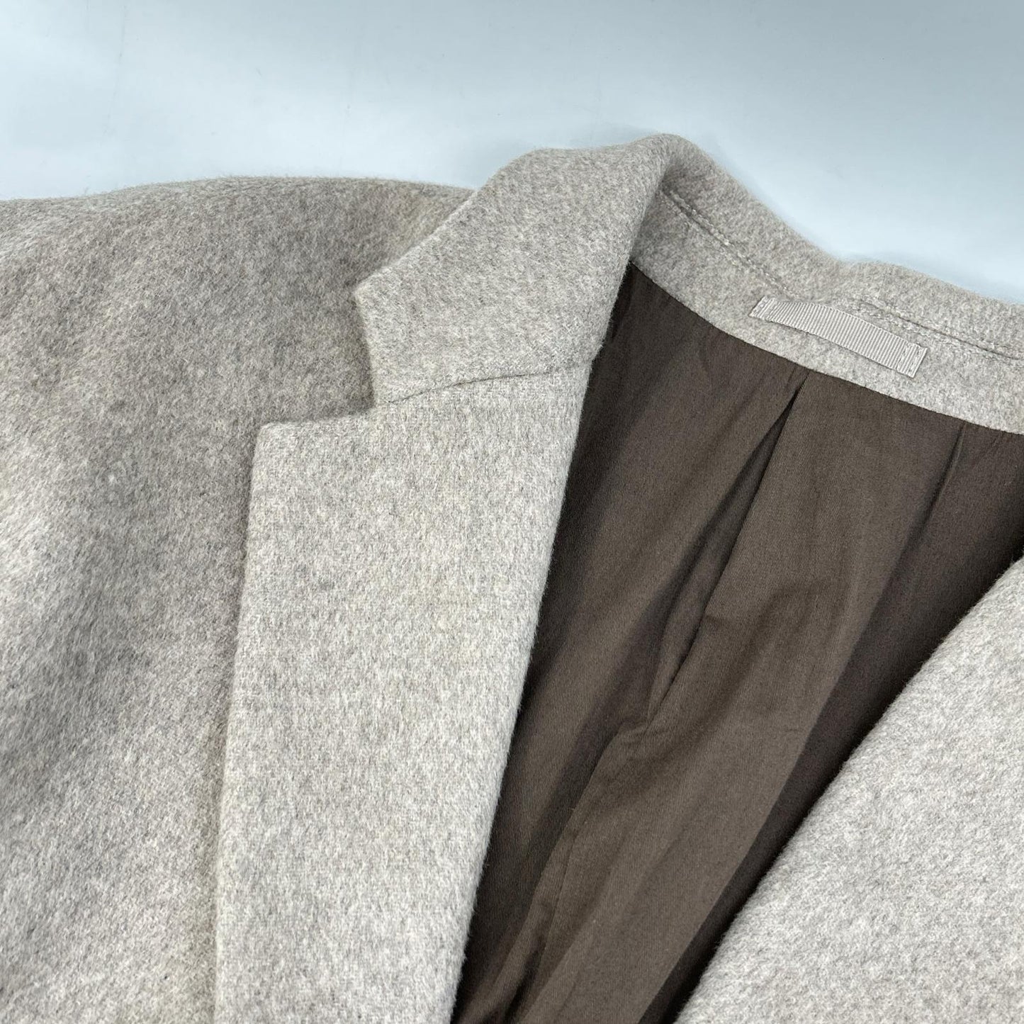 Adam et Rope Beige Extra Fine Wool 140's Chester Coat (No Size, Men's)