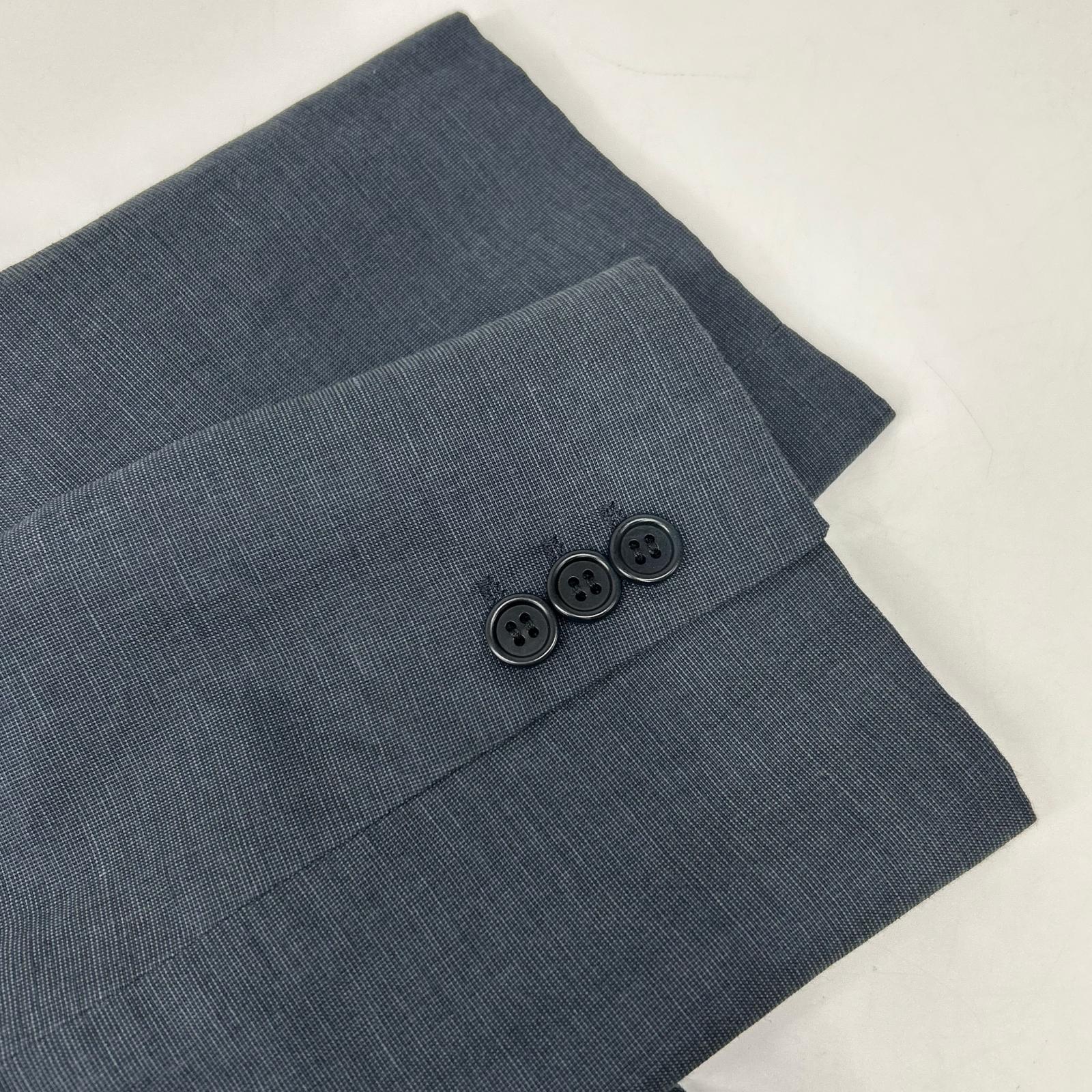 PaulSmith BLACK ポールスミスブラック CJKPMGM0403 ネイビー ポールスミス Citanus リネンコットン パンツ スーツ スーツ セットアップ
