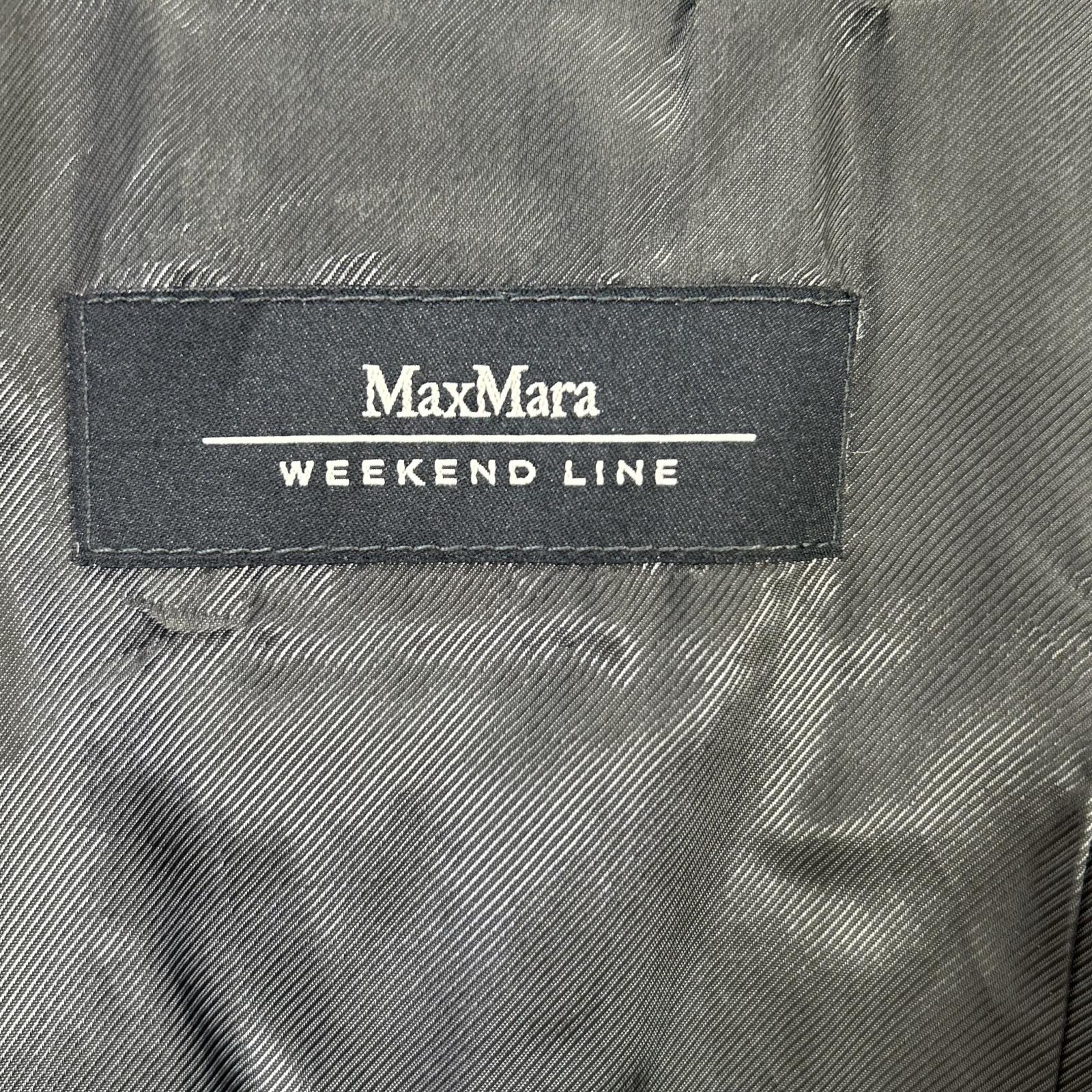 Max MaraWEEKEND マックスマーラウィークエンド グレー ウールレーヨン ツイード ジャケット ジャケット