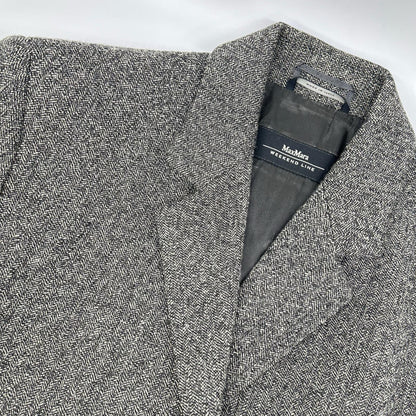 Max MaraWEEKEND マックスマーラウィークエンド グレー ウールレーヨン ツイード ジャケット ジャケット