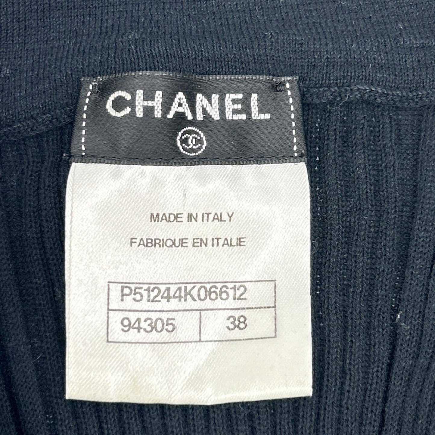 CHANEL シャネル 15SS P51244K06612 ブラック スキッパー ノースリーブニット トップス