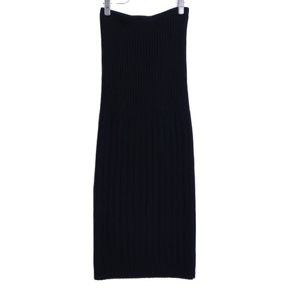 CHANEL シャネル 【国内正規】99A P14103V00671 ウール リブニット ロング スカート