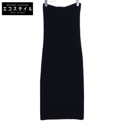 CHANEL シャネル 【国内正規】99A P14103V00671 ウール リブニット ロング スカート