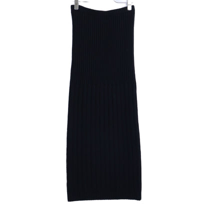 CHANEL シャネル 【国内正規】99A P14103V00671 ウール リブニット ロング スカート
