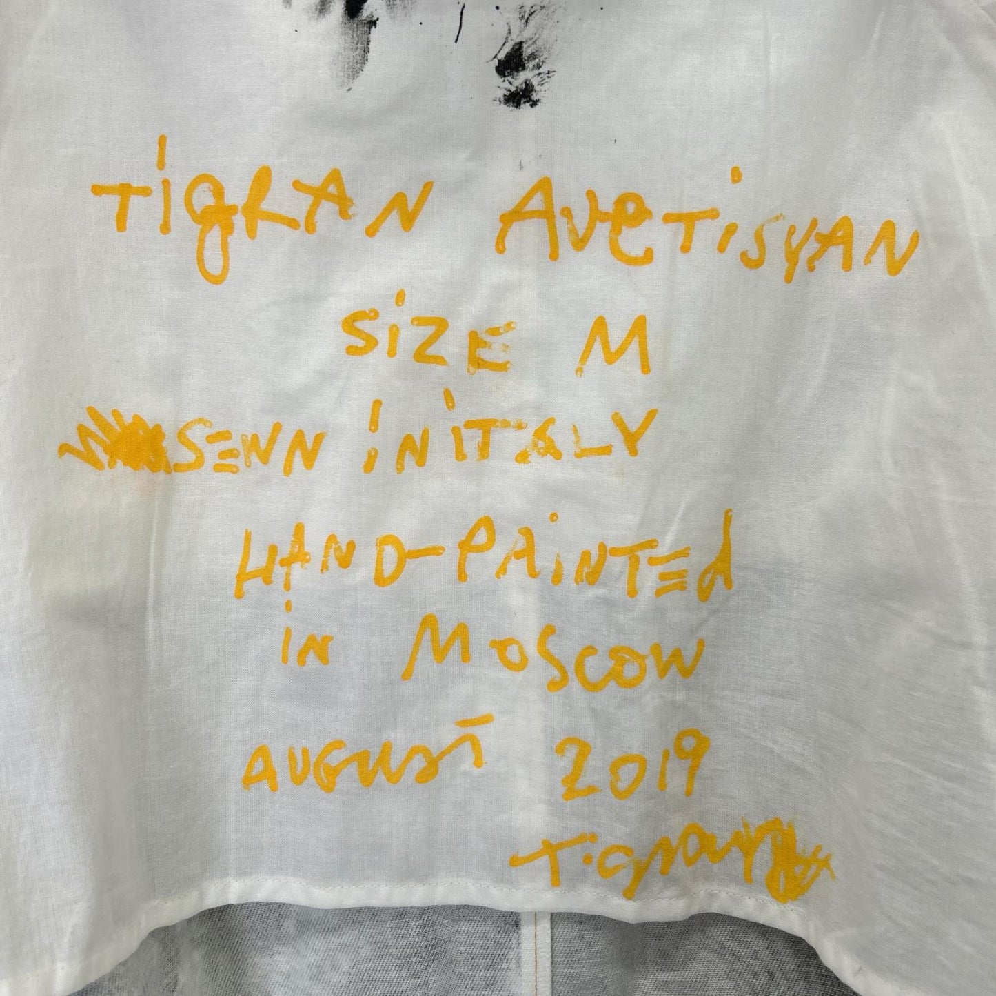 TIGRAN AVETISYAN ティグラン アヴェティスヤン Dreams come true ハンドペイントコート ジャケット