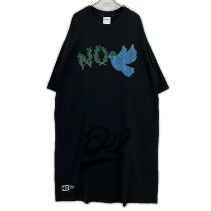 TIGRAN AVETISYAN Black Blue Brid Oversized T-shirt Dress