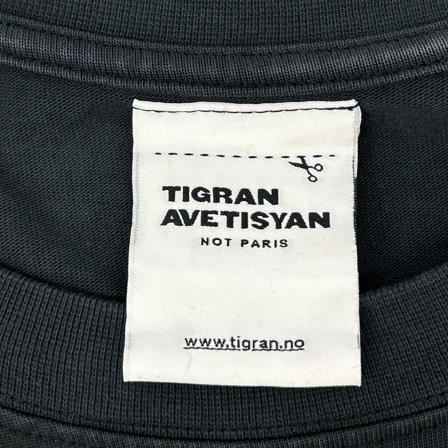 TIGRAN AVETISYAN Black Blue Brid Oversized T-shirt Dress