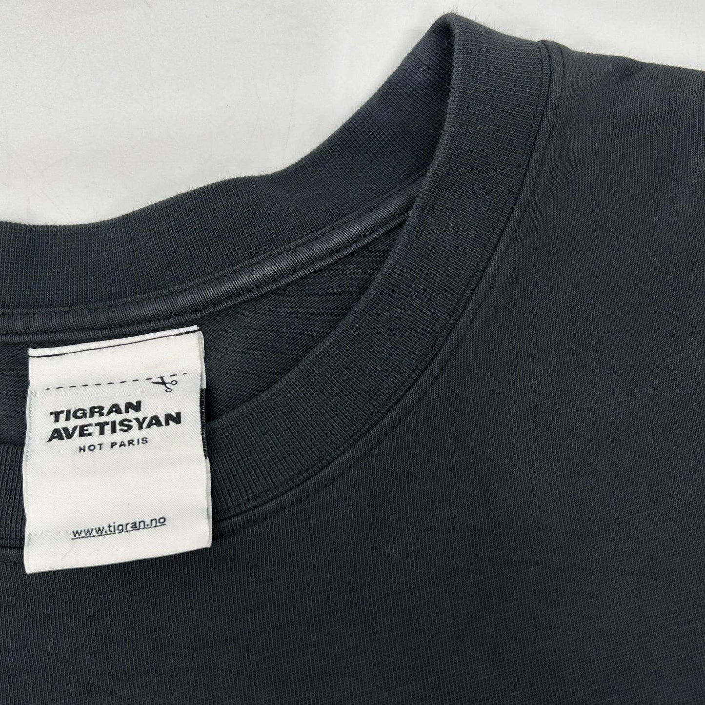 TIGRAN AVETISYAN Black Blue Brid Oversized T-shirt Dress