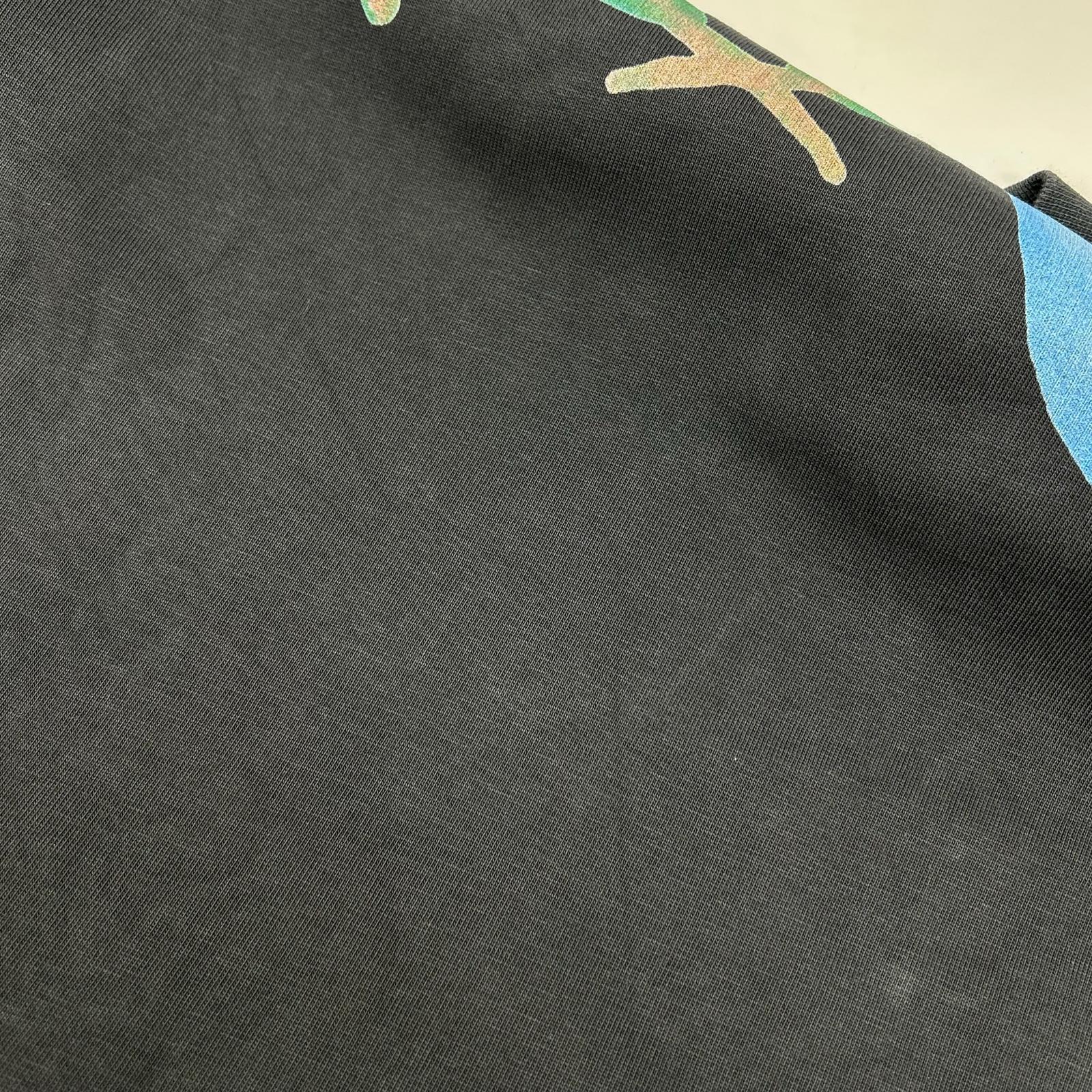 TIGRAN AVETISYAN Black Blue Brid Oversized T-shirt Dress