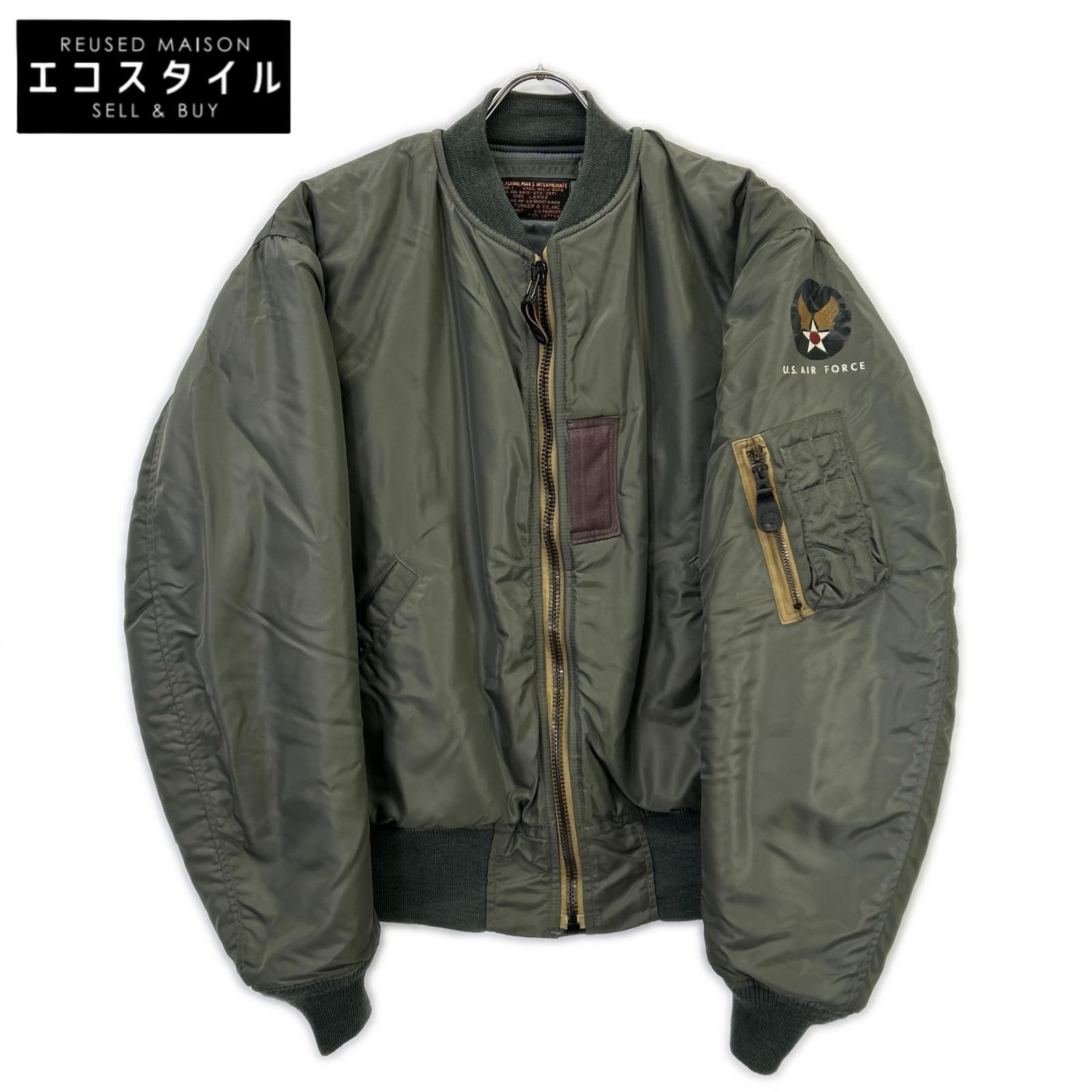 THE REAL MCCOY'S THE REAL McCOY'S 卡其 TMJ2432 ALBERT TURNER 实名 MIL-J-8279A MA-1 飞行夹克 夹克 LARGE 男士