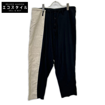 Y's ワイズ YZ-P71-059 コットンリネン サルエルパンツ ボトムス 2 レディース