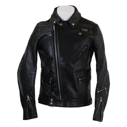 Lewis Leathers ルイスレザー 美品 441T サイクロン カウハイド タイトフィット ブラックナイロンニットライニング ライダースジャケット ジャケット