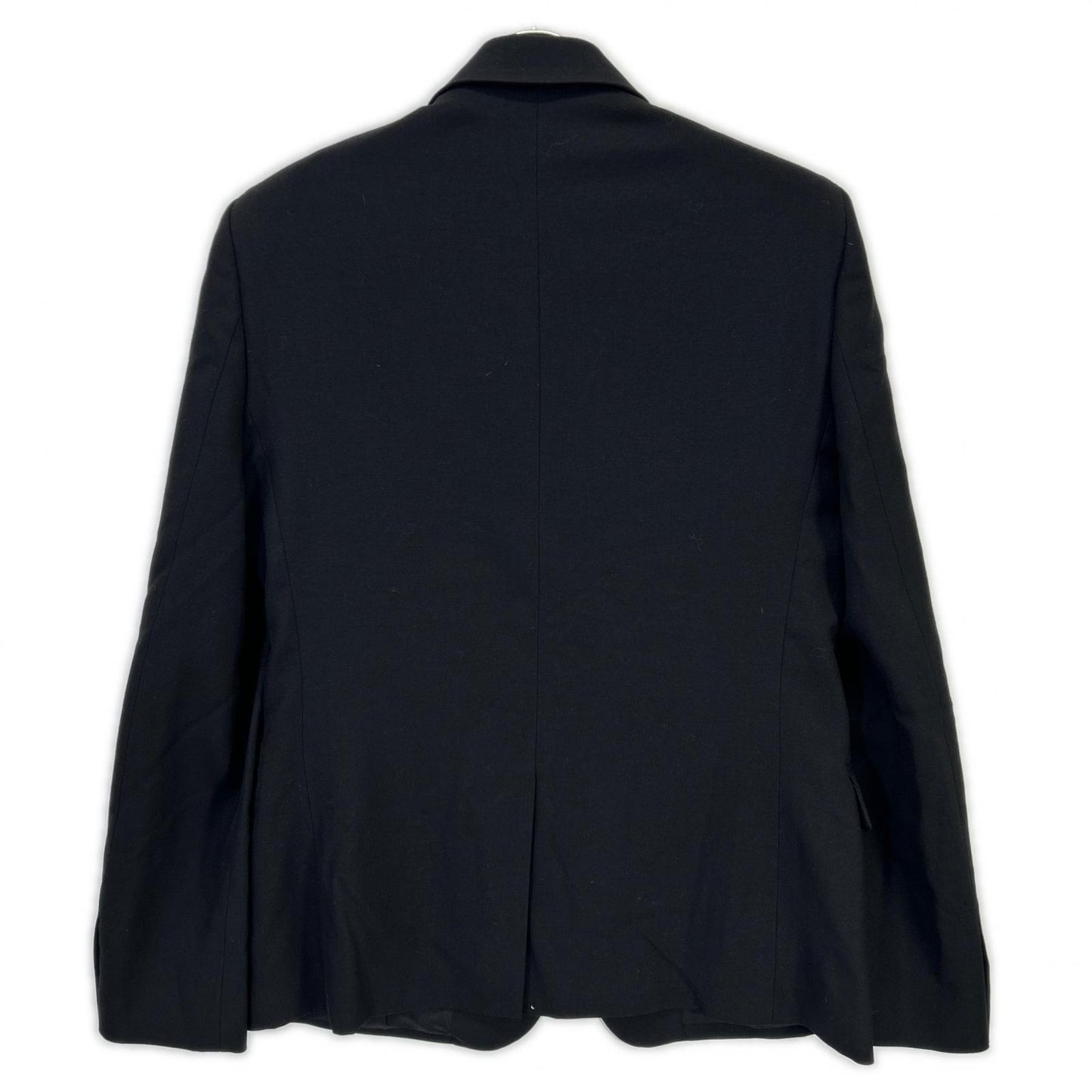 22 years V88X 637087 Black Wool Suit Set-up 46 Men's