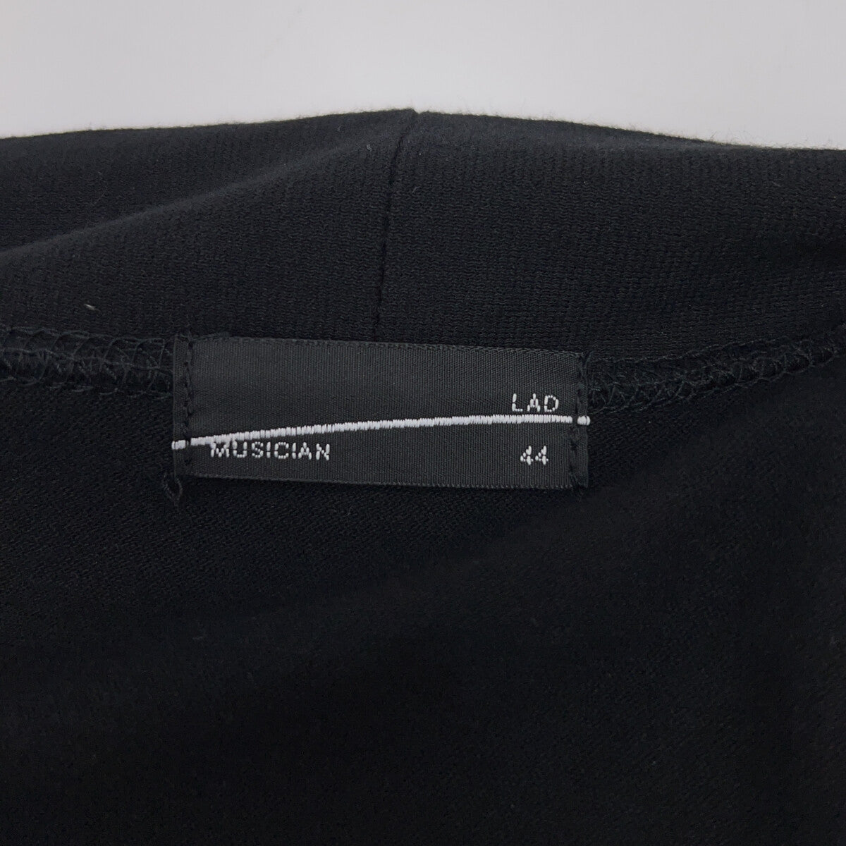 LAD MUSICIAN ラッドミュージシャン 22SS 2122-608 ブラック コットン 40/1 T-CLOTH カーディガン トップス