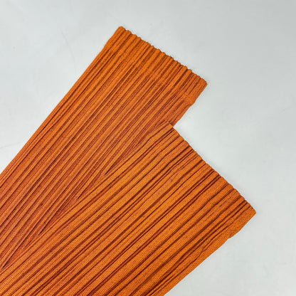 PLEATS PLEASE 三宅一生褶皱之美 橘色 PP51-JH533 几何图案褶皱连衣裙 连衣裙