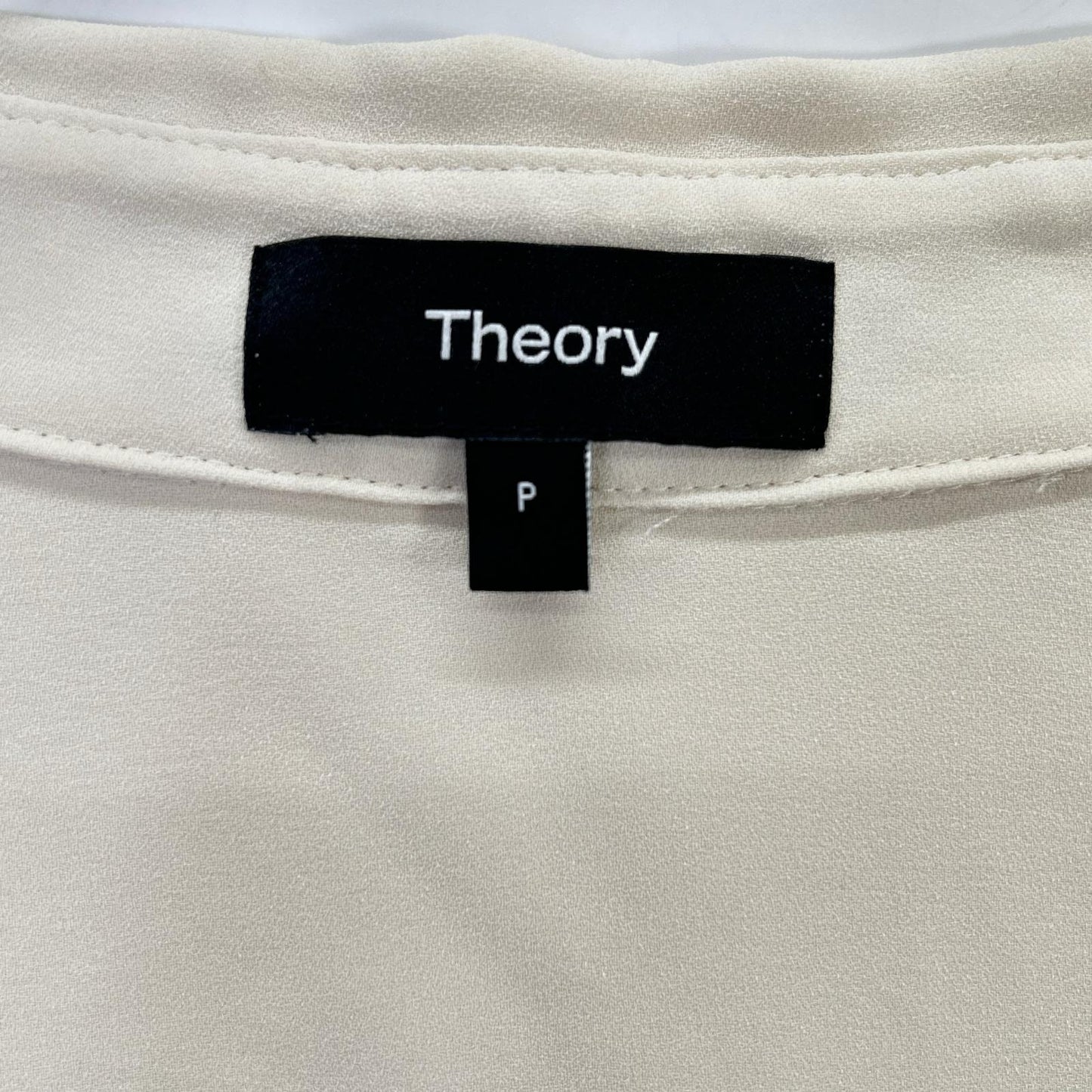 Theory 01-4208203 Rice Washable Powder Crepe Sleeveless Shirt Blouse Tops P Women's