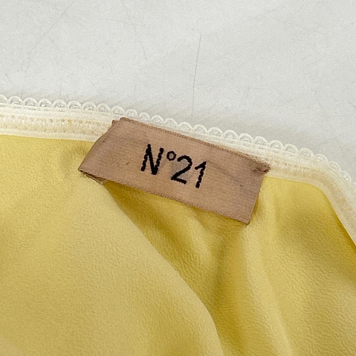 【SALE】 N゜21 ヌメロ ヴェントゥーノ 24SW-C103-5566 イエロー シアー スカート スカート