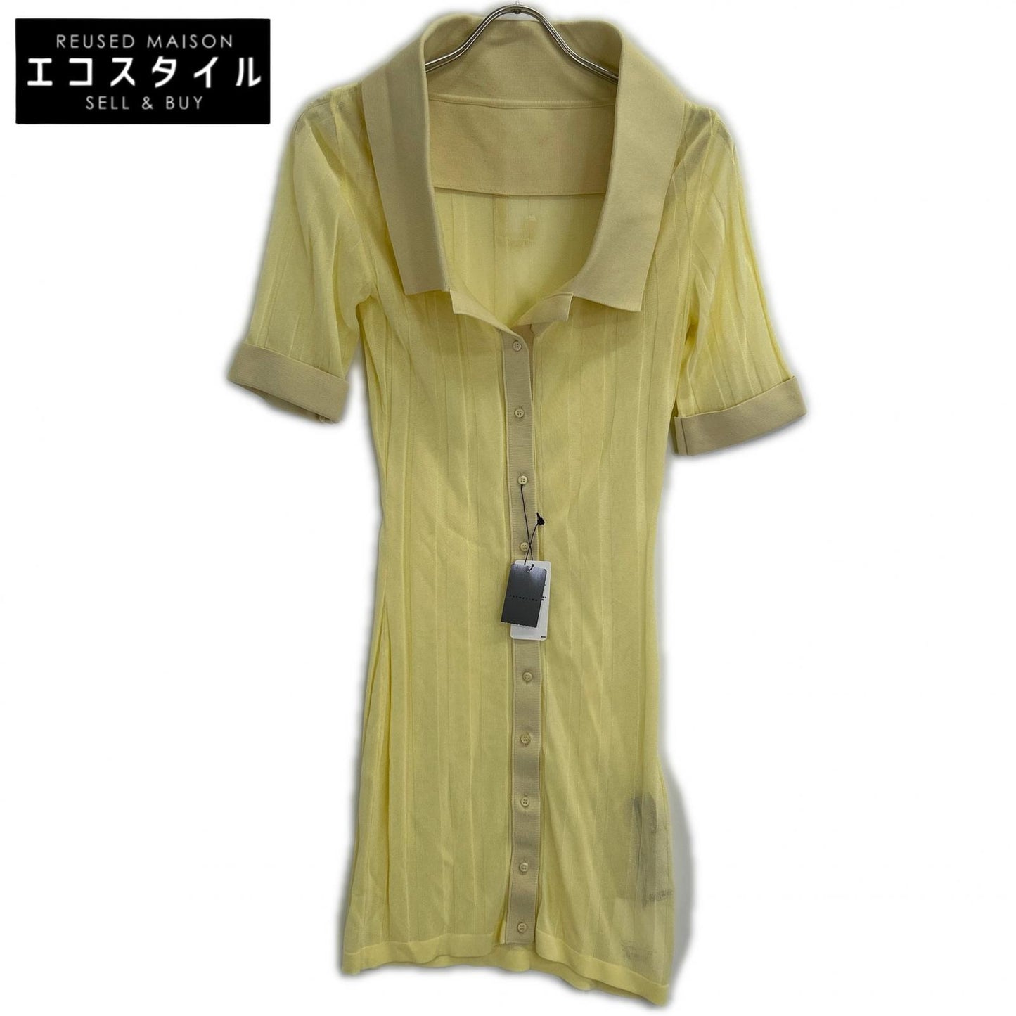 JACQUEMUS 241KN443-2368210 Yellow LA MINI ROBE MANTA Dress