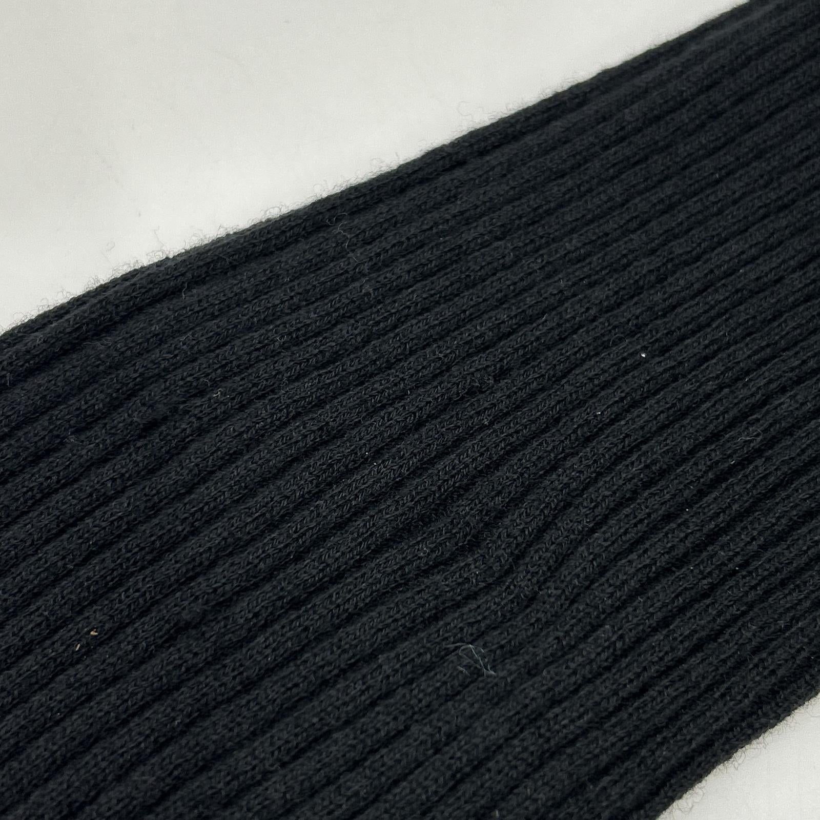 A. ROEGE HOVE Black Wool Stretch Cardigan Top