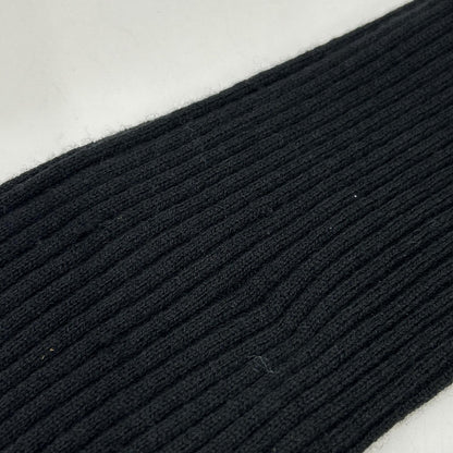 A. ROEGE HOVE Black Wool Stretch Cardigan Top