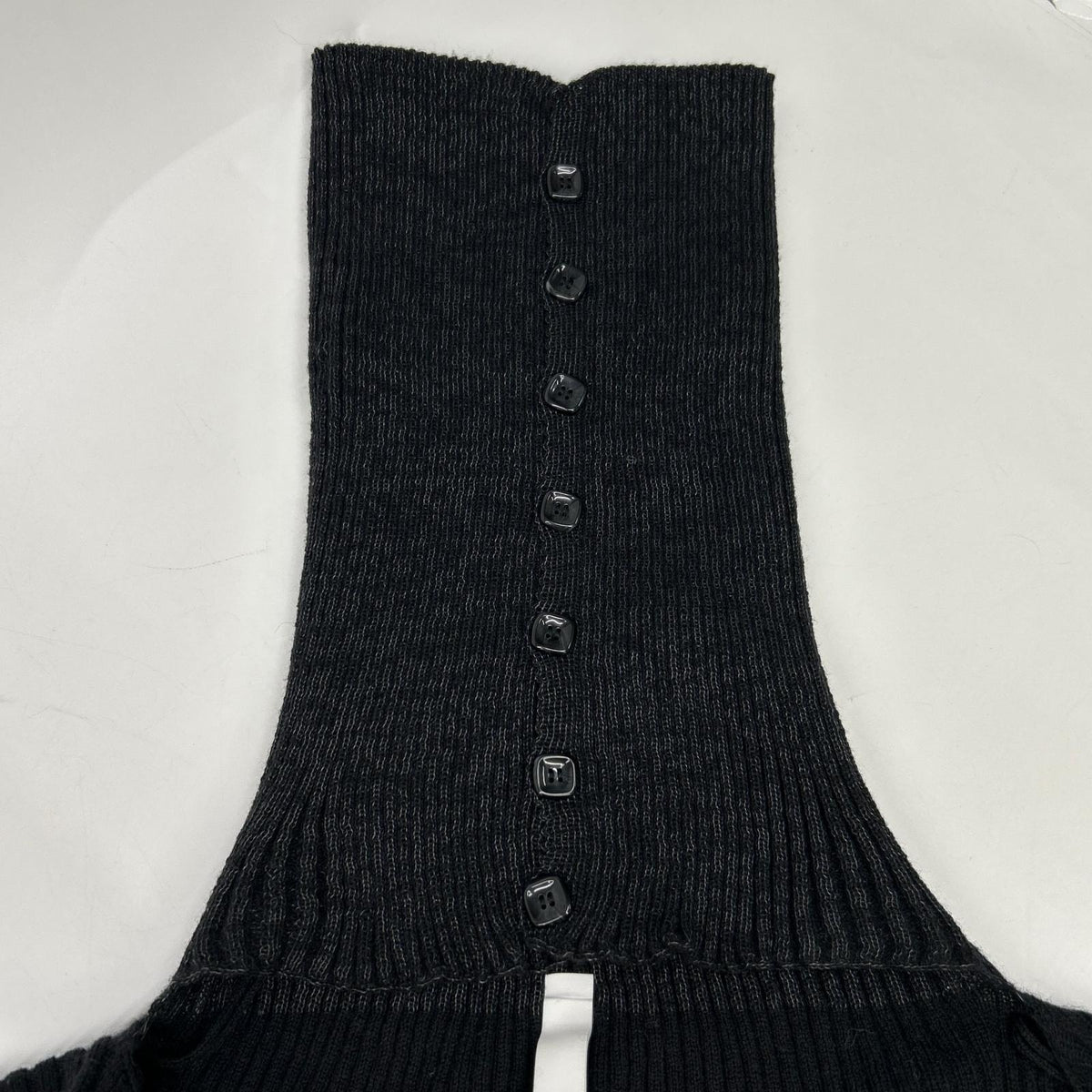 A. ROEGE HOVE エ・ローエ・ホーベ ブラック ウール ストレッチ カーディガン トップス