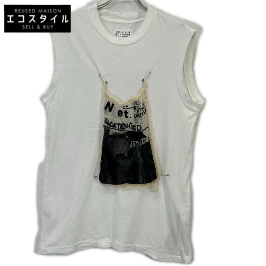 Maison Margiela 马吉拉 24年 S51GC0527 S24575 邀请函补丁无袖T恤 上衣