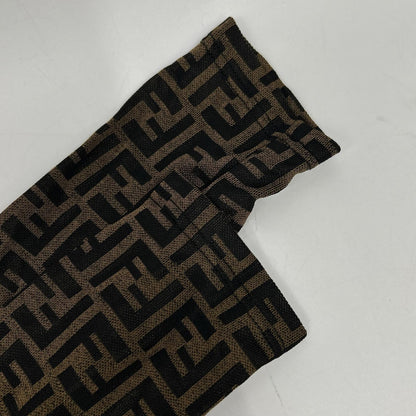 FENDI フェンディ 10.563290 ブラウン ズッカ柄 長袖 シャツ トップス