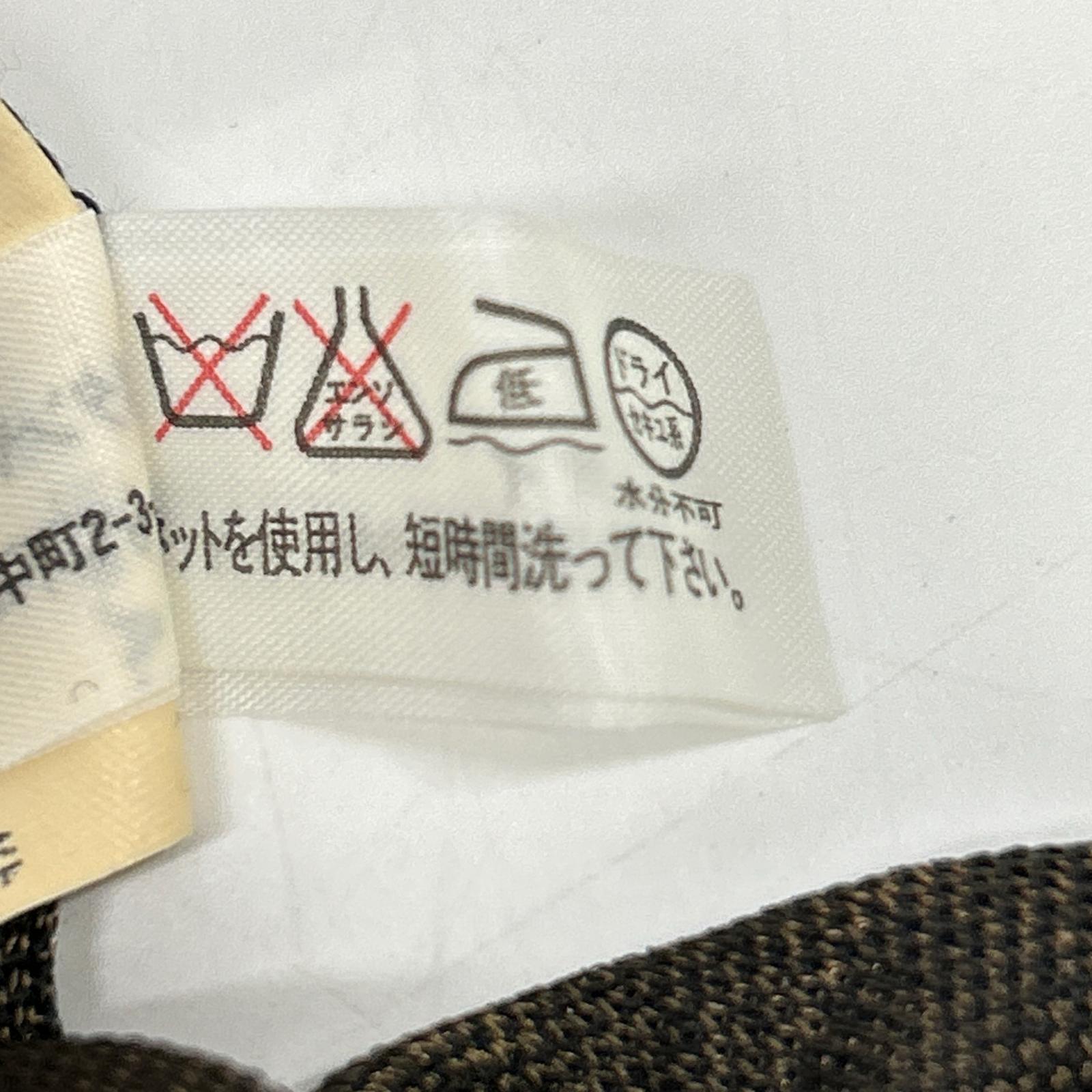 FENDI フェンディ 10.563290 ブラウン ズッカ柄 長袖 シャツ トップス