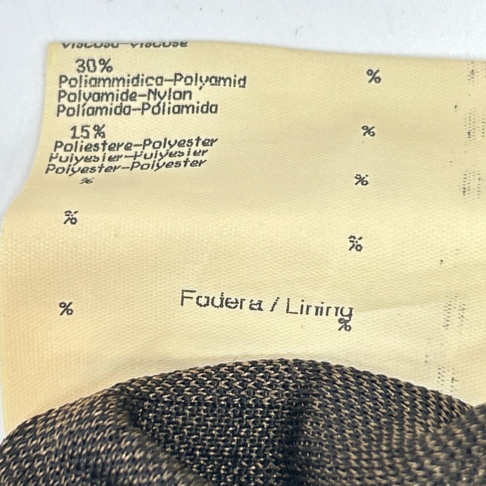 FENDI フェンディ 10.563290 ブラウン ズッカ柄 長袖 シャツ トップス