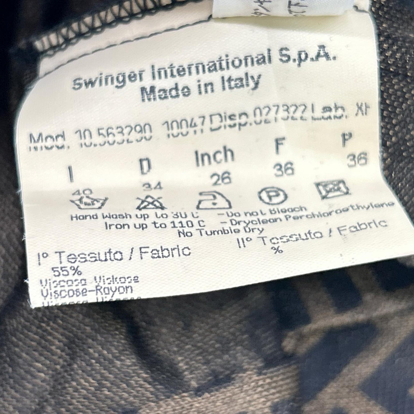 FENDI フェンディ 10.563290 ブラウン ズッカ柄 長袖 シャツ トップス