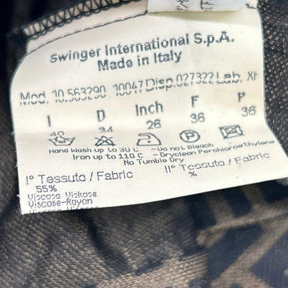 FENDI フェンディ 10.563290 ブラウン ズッカ柄 長袖 シャツ トップス