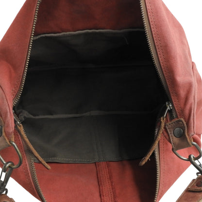 Kaguyama Kaban Canvas 2-Way Shoulder Bag Red Rust-Dyed Men's Shoulder Bag