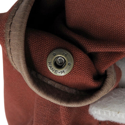 Kaguyama Kaban Canvas 2-Way Shoulder Bag Red Rust-Dyed Men's Shoulder Bag