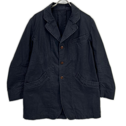ATELIER GARDENIA Navy Cotton Work Coat