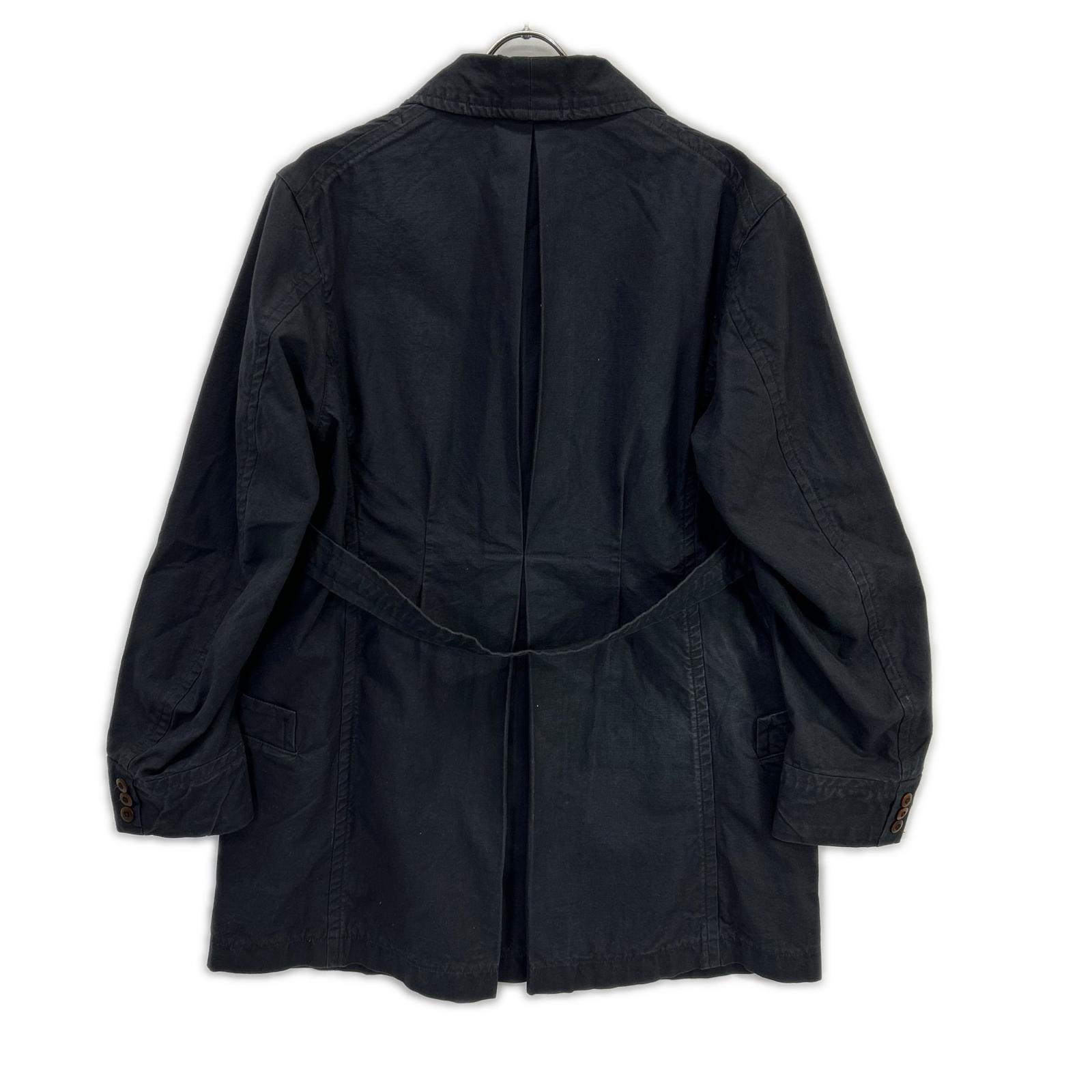 ATELIER GARDENIA Navy Cotton Work Coat