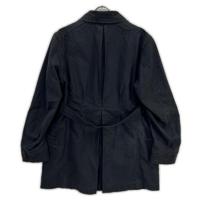 ATELIER GARDENIA Navy Cotton Work Coat