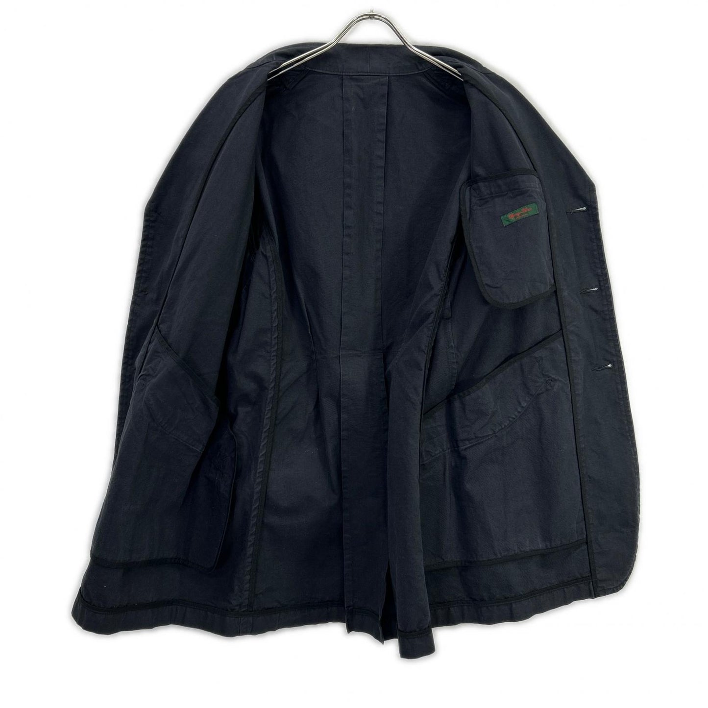 ATELIER GARDENIA Navy Cotton Work Coat