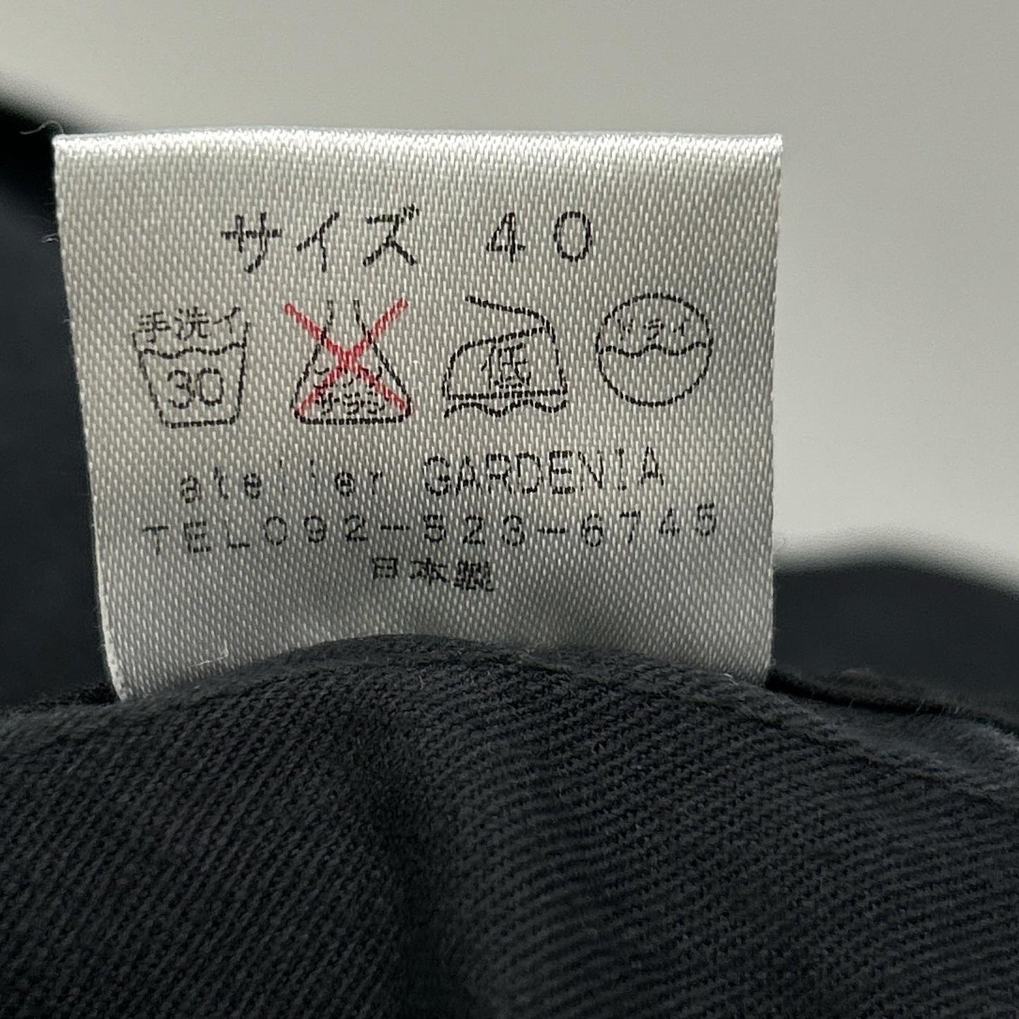 ATELIER GARDENIA Navy Cotton Work Coat