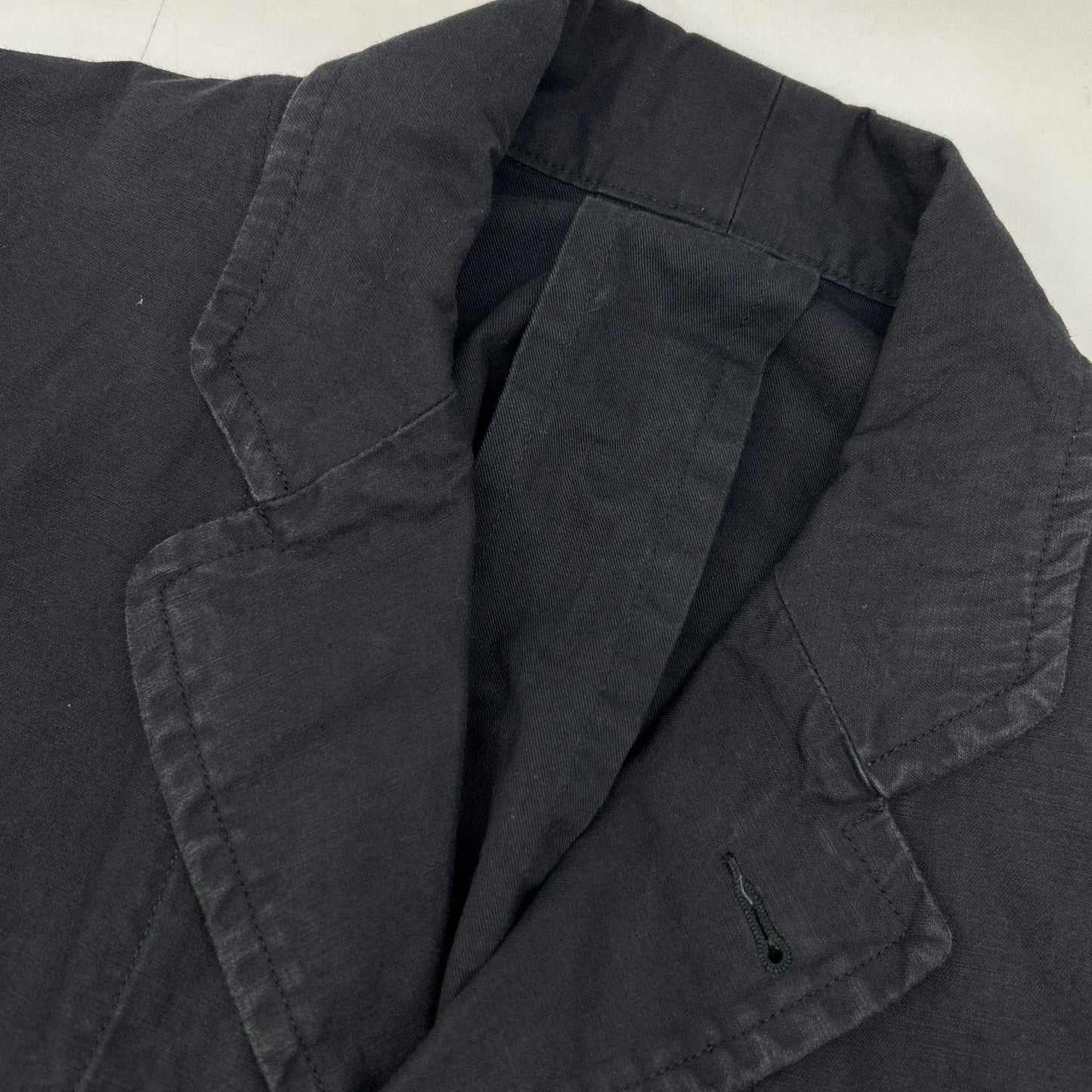 ATELIER GARDENIA Navy Cotton Work Coat