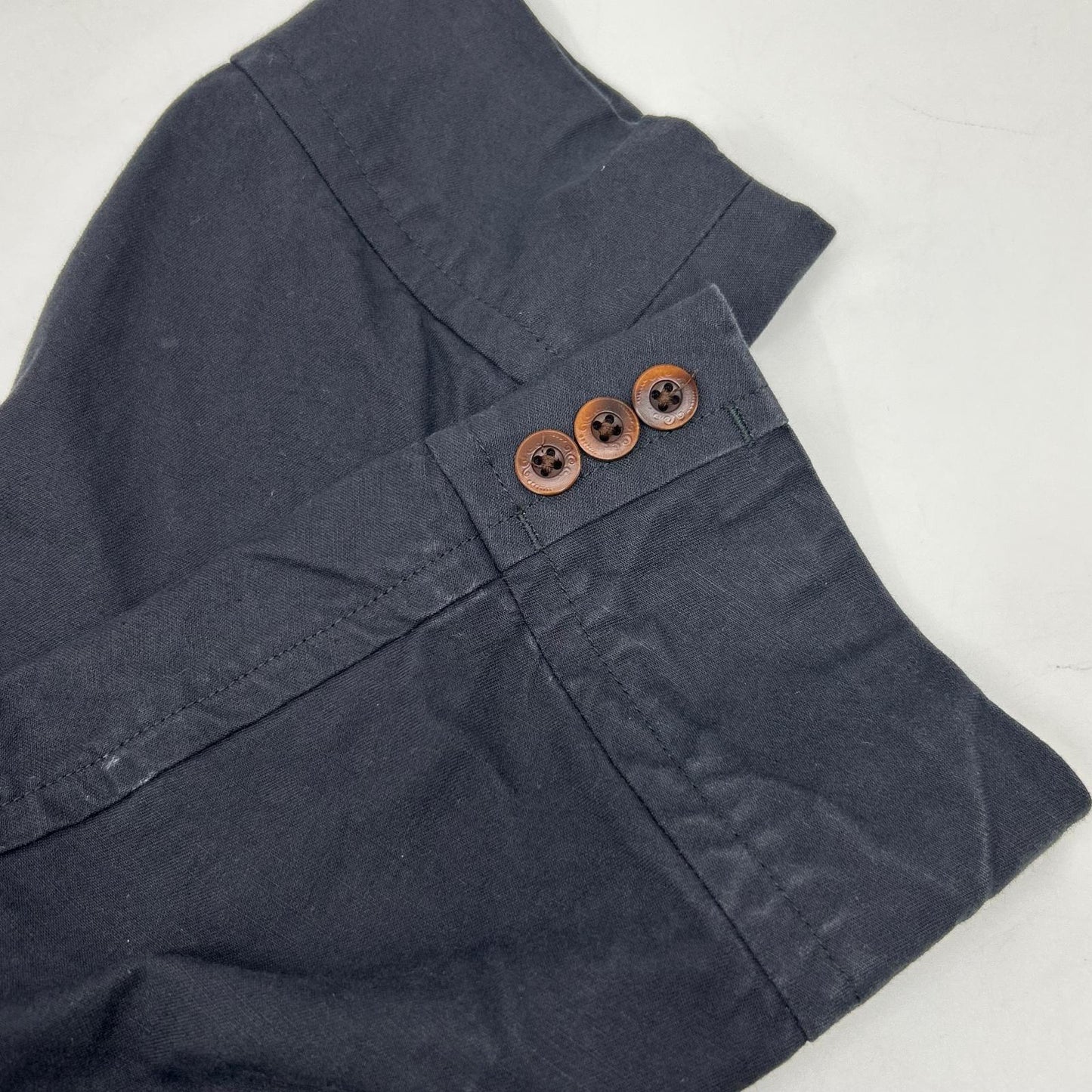 ATELIER GARDENIA Navy Cotton Work Coat