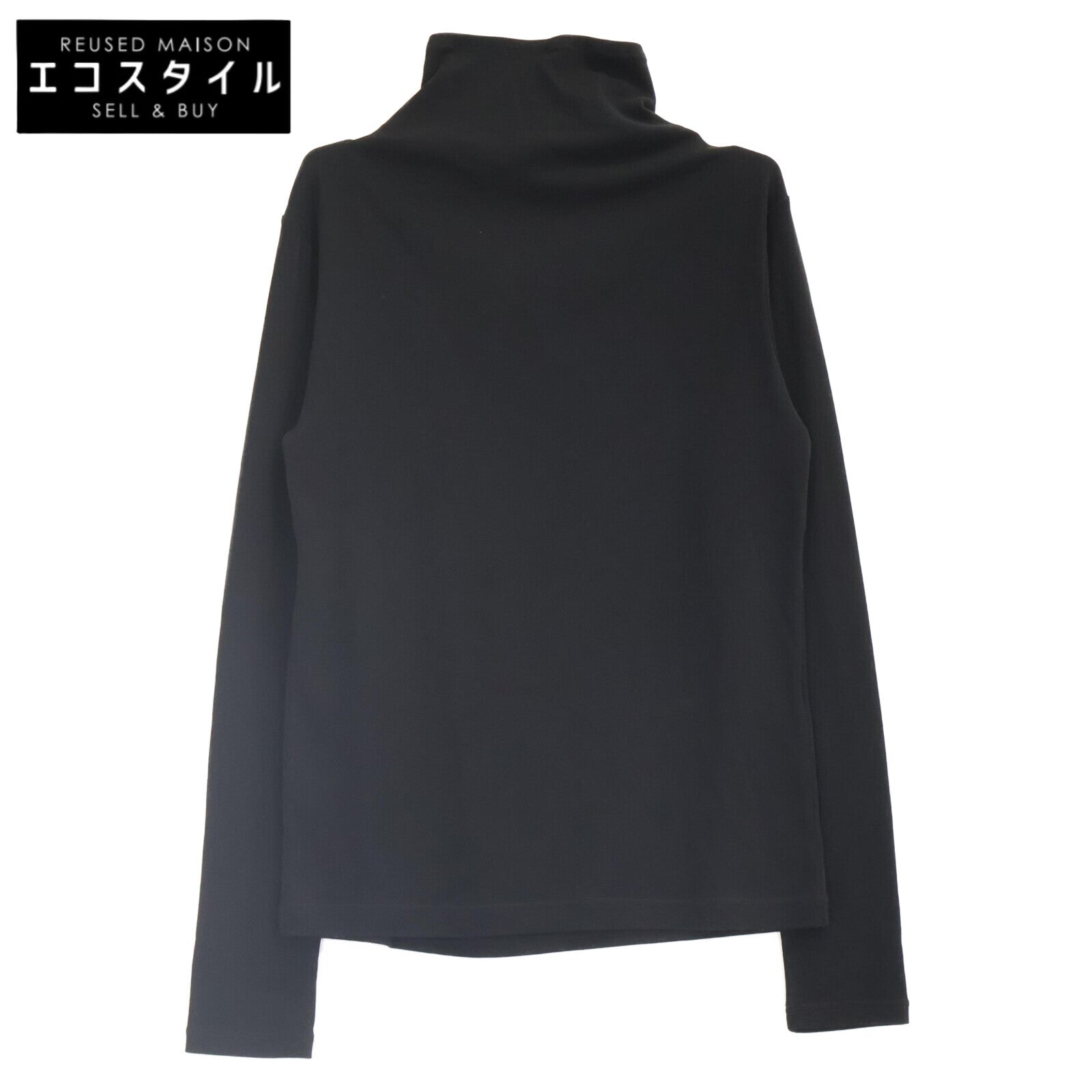 Y's ワイズ 25AW YM-T08-672 ブラック HARD-TWIST BACK BUTTON OFF-NECK T トップス