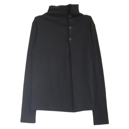 Y's ワイズ 25AW YM-T08-672 ブラック HARD-TWIST BACK BUTTON OFF-NECK T トップス
