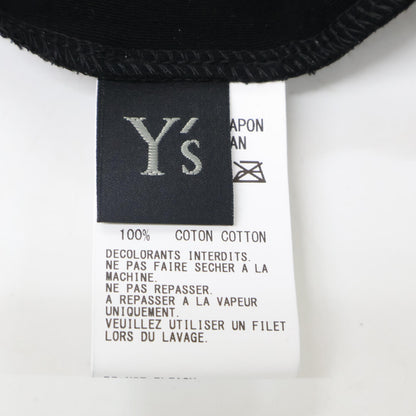 Y's ワイズ 25AW YM-T08-672 ブラック HARD-TWIST BACK BUTTON OFF-NECK T トップス
