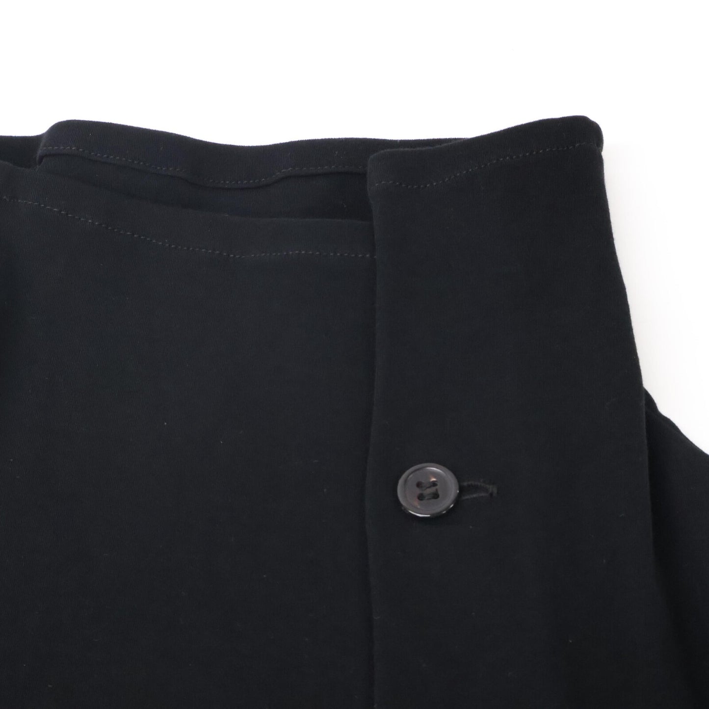 Y's ワイズ 25AW YM-T08-672 ブラック HARD-TWIST BACK BUTTON OFF-NECK T トップス