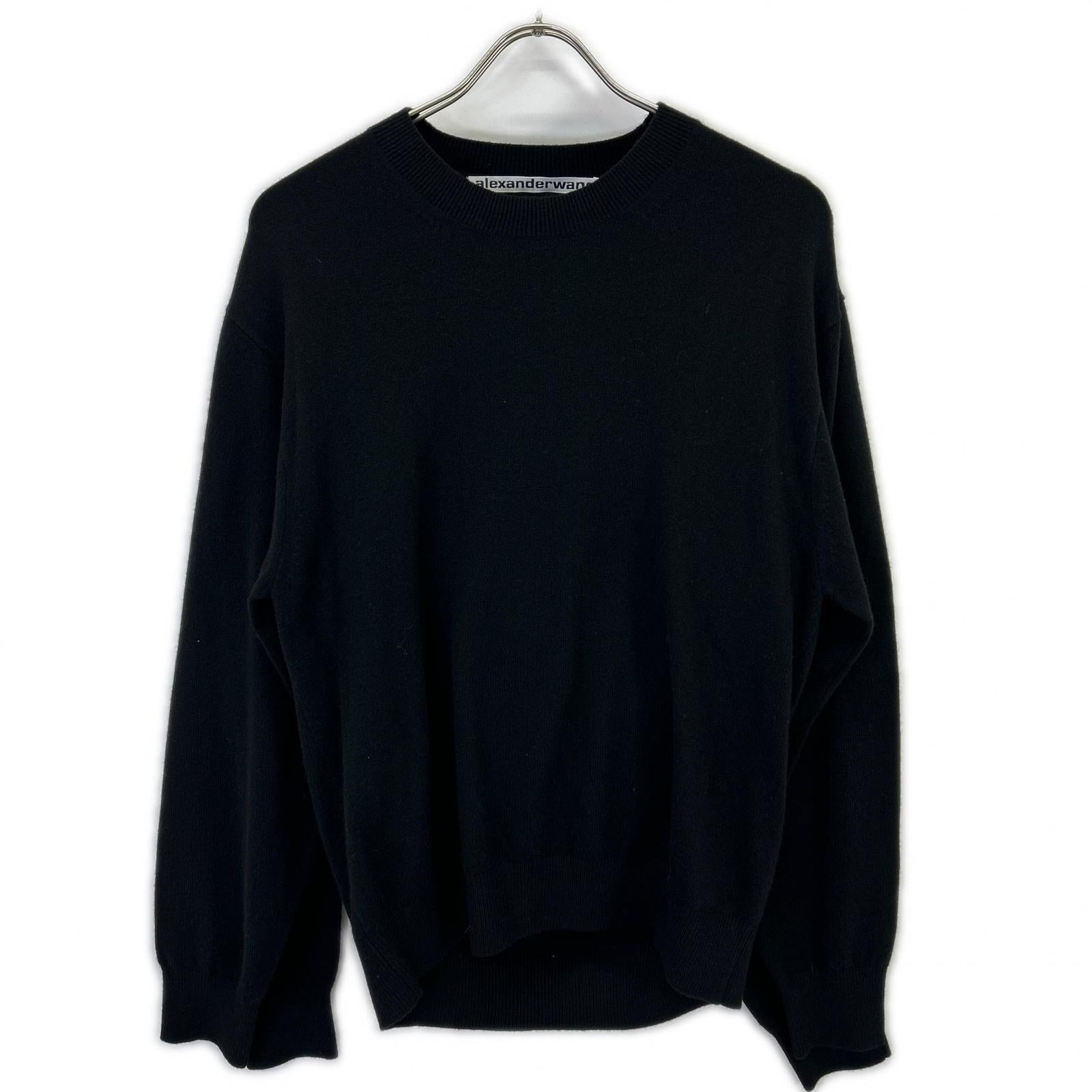 ALEXANDER WANG アレキサンダーワン ブラック レイヤードスリーブ ニット トップス