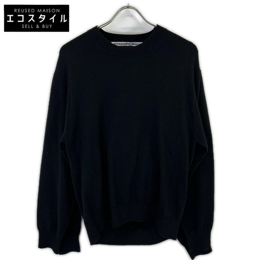 ALEXANDER WANG アレキサンダーワン ブラック レイヤードスリーブ ニット トップス